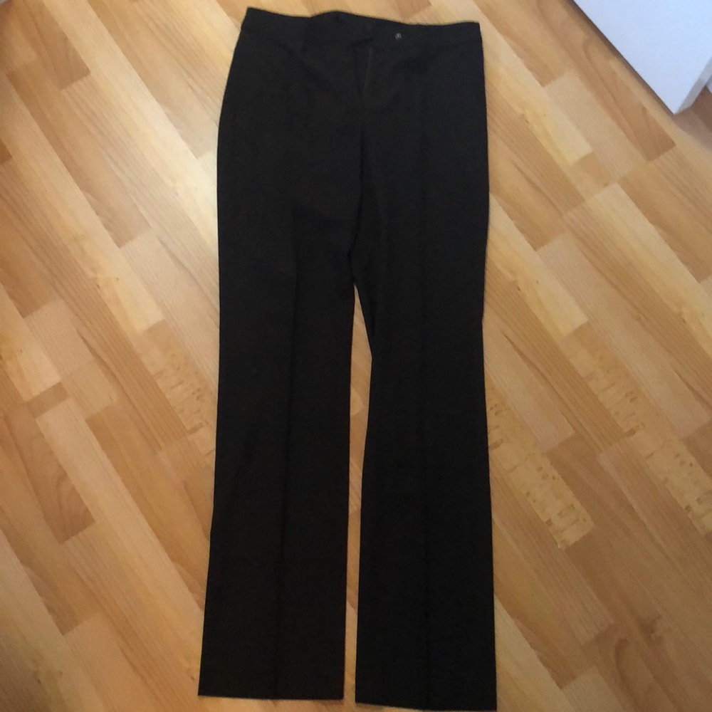Piazza Sempione stretch wool black trouser pants
